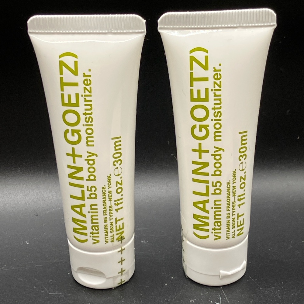 Malin and Goetz b5 Body Moisturizer Lotion 1 oz 30 ml Travel Size Lot of 2